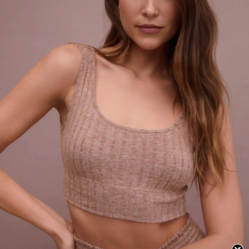 Z Supply Zoe Silky Rib Tank Bra! Size M